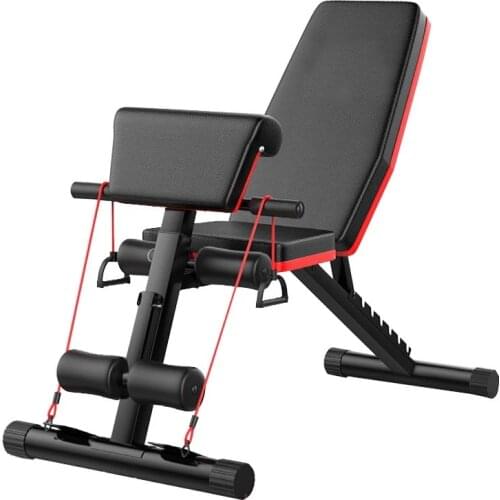 Folding Dumbbell Bench Press Adjustable Backrest Sit Up, Abdominal Multi - Functional Fitness who another Bench Equipment Home