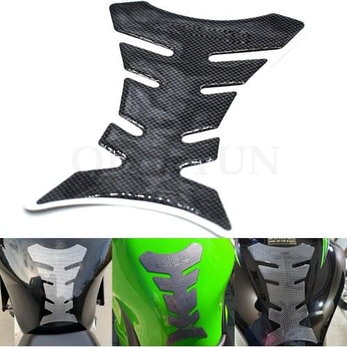 Carbon Fiber Tank Pad Tankpad Protector Sticker For Motorcycle Universal Fishbone for kawasaki suzuki honda yamaha KTM Ducati