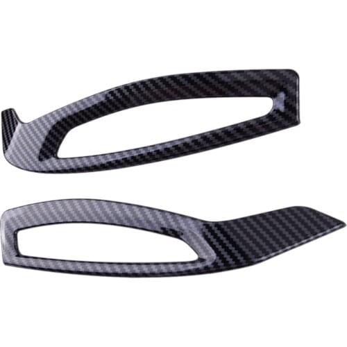 1 Set Car ABS Dashboard Air Vent Outlet Covers Trims Carbon Fiber Style Fit For Toyota C-HR 2020 2019 2018