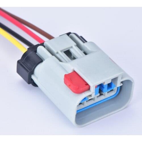 1 pcs 4 Pins female Atuo Connector for Fuel Pump Sender Wiring Gas Fits 54200410 Line speed Adapters Sockets With 15cm cable