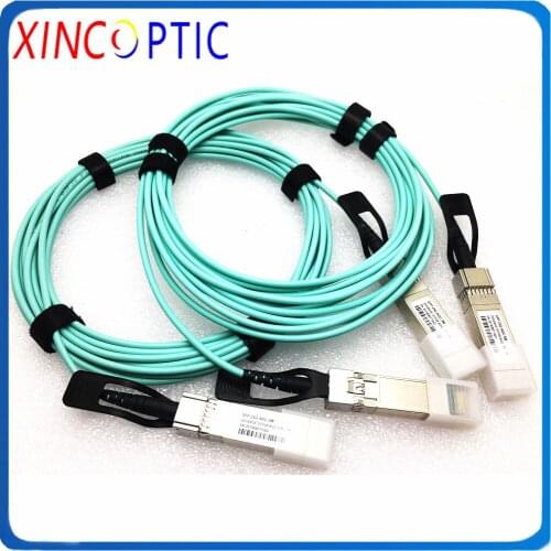 2Pcs 25Gbps SFP28 5M OM3 AOC Cable,25G SFP28 to SFP28 5m(16ft) Dell (DE) CBL-25GSFP28-AOC-5M Compatible 25G SFP28 Active Cable