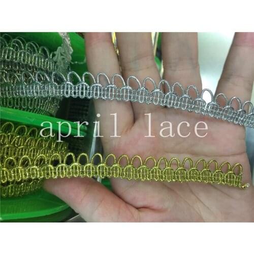 200 yards WA001 #GOLD/SILVER wedding dress button webbing for sawing wedding dress