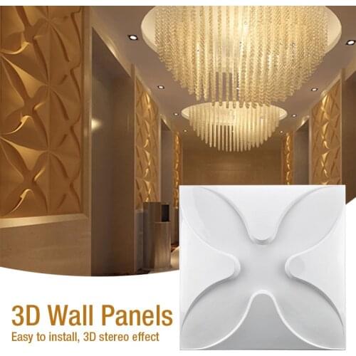 30x30cm 3D tile panel mold plaster wall 3D wall stickers living room wallpaper mural Waterproof 3D Wall sticker Bathroom Kitchen