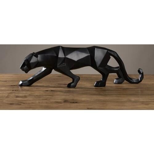 48cm large -HOME OFFICE Porch lobby TOP COOL decor efficacious Mascot thriving business abstract Leopard Cheetah ART statue