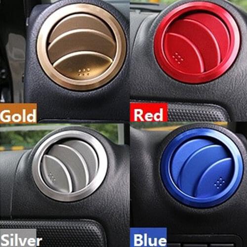8PCS/Set Aluminum Decoration Trim Air Conditioning AC Diffuser Outlet Car Sticker Cover for Suzuki Jimny Free Shipping New