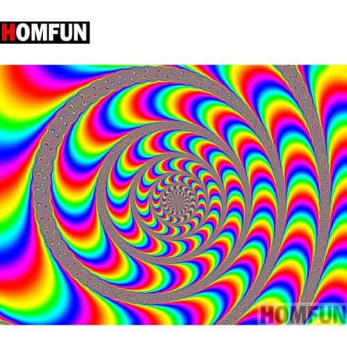 HOMFUN Full Square/Round Drill 5D DIY Diamond Painting "Color landscape" Embroidery Cross Stitch 5D Home Decor Gift A14032