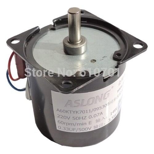 Center axle 220VAC Rotate Speed Reduction Electric AC Gear reduction synchronous motor 60KTYZ 14W 50Hz CW/CCW