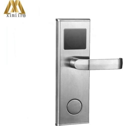 Good Quality Electronic Home Door Lock System Swipe Card Stainless Steel Smart Hotel Door Lock With RFID Card HM-201
