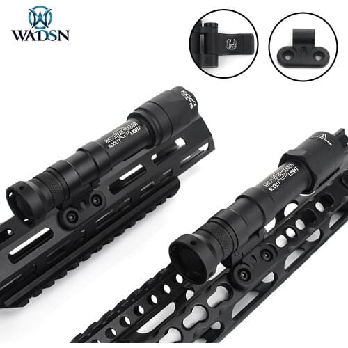 WADSN Tactical M640C M640B Scout Light Pro with Tailcap Hunting Rifle M600 Weapon Light Fit Keymod Mlok Picatinny Rail