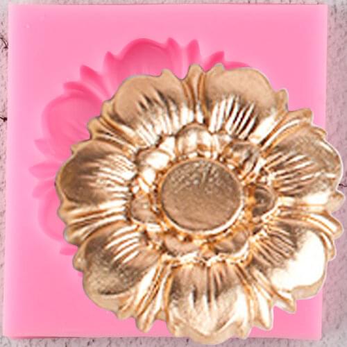 Chrysanthemum Flower Silicone Molds DIY Cupcake Topper Fondant Cake Decorating Tools Candy Clay Chocolate Gumpaste Moulds