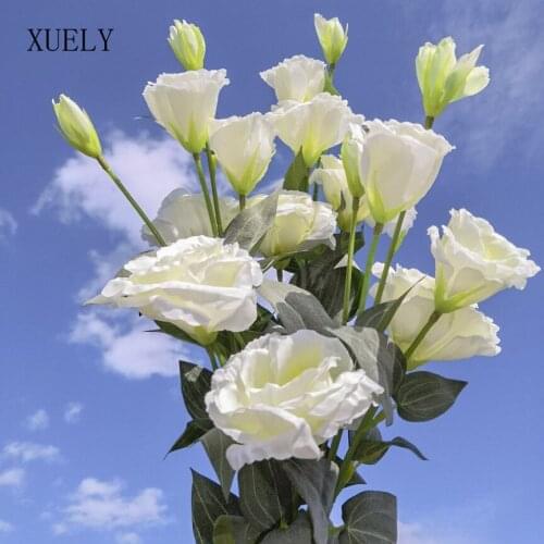 4 Heads Silk Rose Artificial Flowers Home Decor Fake Flowers Wedding Decoration For Living Room Balcony Valentines Day gift