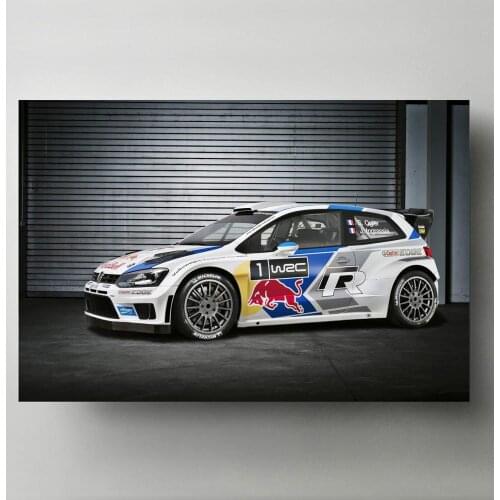 Canvas Paintings Tuning Polos W R C Race Racing Sportscar Posters Modern Wall Art Prints for Living Room Decor