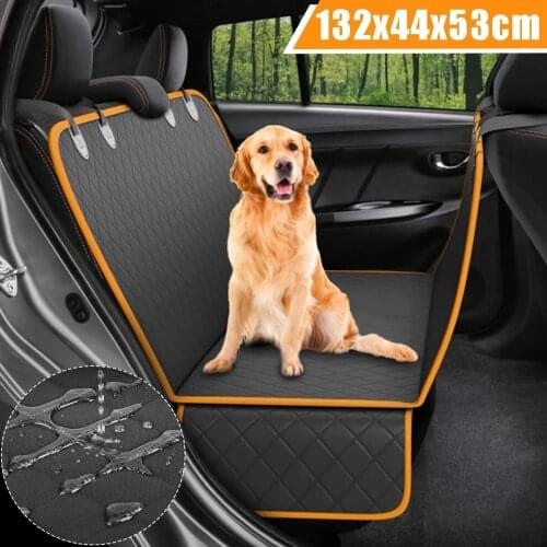 Pet Dog Car Seat Cover Mat Waterproof Cushion Car Pad Rear Seat Foldable Out Large Dog Sling Pet Supplies Children Travel Kitty