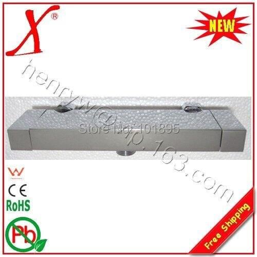 L15802 - Luxury Wall Mounted Chrome Finish Brass Square Shower Mixer