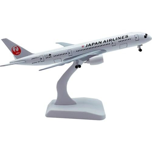 20cm Aircraft Boeing 787 Japan Airlines Alloy Plane with Wheel B787 Model Toys Decoration Children Kids Gift for Collection
