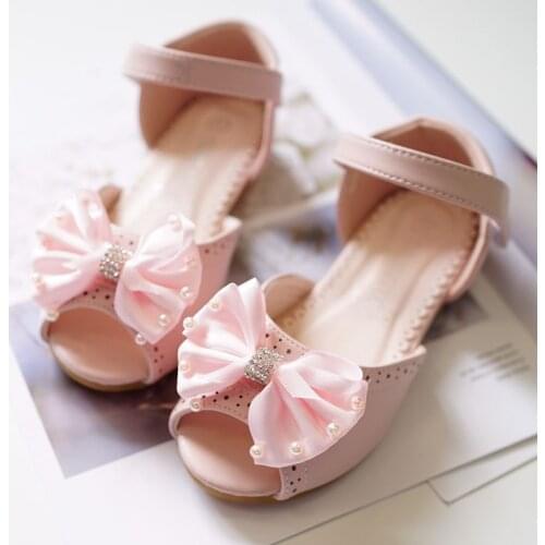 Summer Kids Children Sandals Fashion Bowknot Girls Flat Pricness Shoes Toddler Sandals Sandalen Meisje Infant