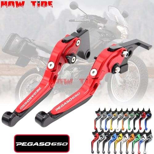 Motorcycle Folding Extendable CNC Moto Adjustable Clutch Brake Levers For Aprilia Pegaso 650 1992-1996 1993 1993 1994 1995 1996