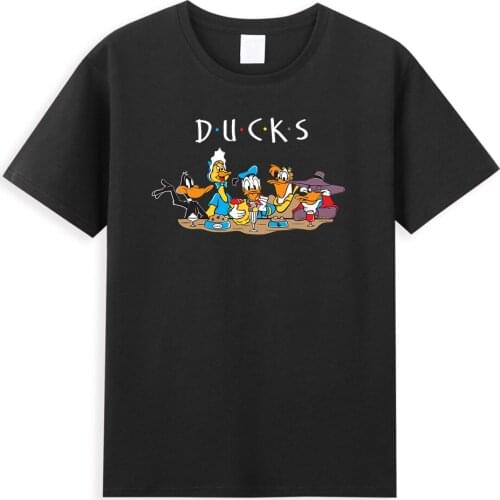 Cartoon Disney Funny T Shirts Men Donald Duck Have a Nice Day T Shirt 2021 Summer New Tops Casual Short Sleeve Fashion European