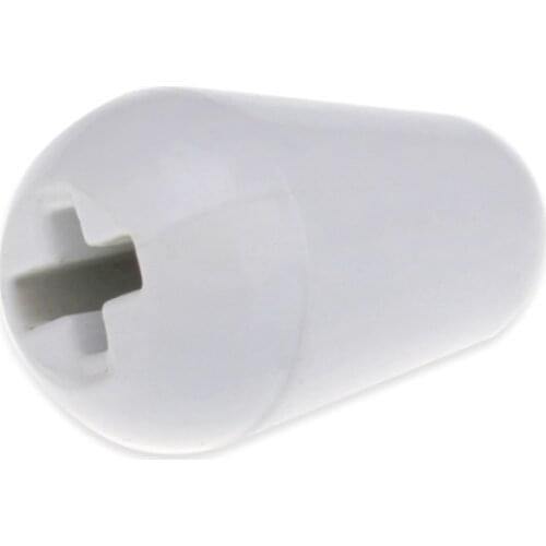 Musiclily Pro Inch Size 5-Way Level Toggle Pickup Switch Tips for Electric Guitar, White (2 Pieces)