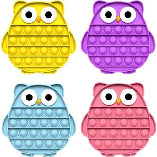 Press Bubble Sensory Squeezing Toy Autism Special Needs Silicone Stress Relief Toy for Family Kids Students