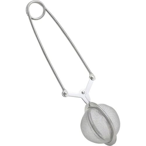 Stainless Steel Tea Leaking Tea Ball Flour Sieve Icing Sieve Coffee Filter Ball Broken Squeeze Strainer Tea Making spoon Gadget
