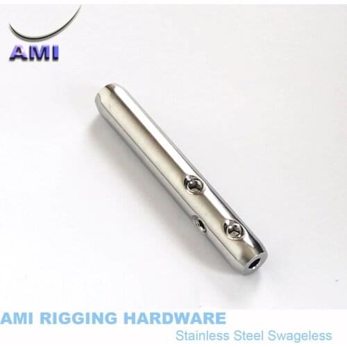 Swageless for 3mm 4mm 5mm Wire M6 RIGHT or LEFT Thread Stainless Steel 316 Cable Railing Rope Terminal Fitting