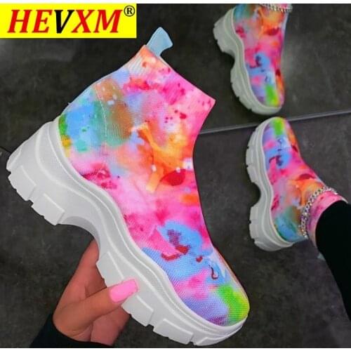 2020 New Platform Sneakers Women Leather Fashion Vulcanized Shoes Woman Casual Shoes Neon Sneakers Zapatos Mujer Plus Size
