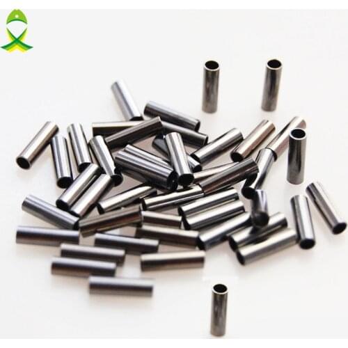 1000pcs/lot fishing copper sleeve Barrel Crimping Sleeves pipe line tube fitted tube for fishing line accessories
