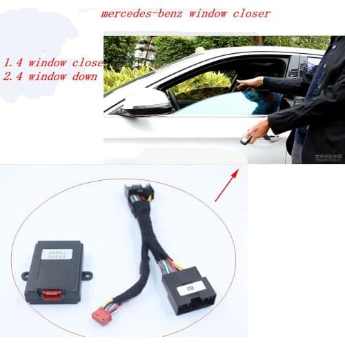 PLUSOBD Car Accessories Remote Control Suitable For Mercedes Benz E W211(2003-2007) Auto Window Roll Up Closer Module Car Alarm