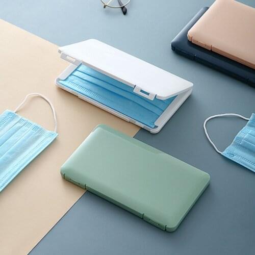 Portable Can Be Reused Mask Case Household Storage Case Silicone Box Dustproof Storage Mask Container Organizer Outdoor Holder