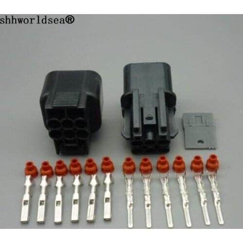 Shhworldsea 1set 6 pin PB625-06027 female male automotive waterproof plastic electronic housing auto connector plug