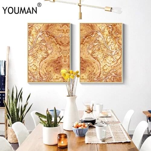 Nordic Frameless Poster Wallpaper Carving Abstrac Modern 3D Canvas Painting Art Poster Print Art Wall Picture Childrens Room