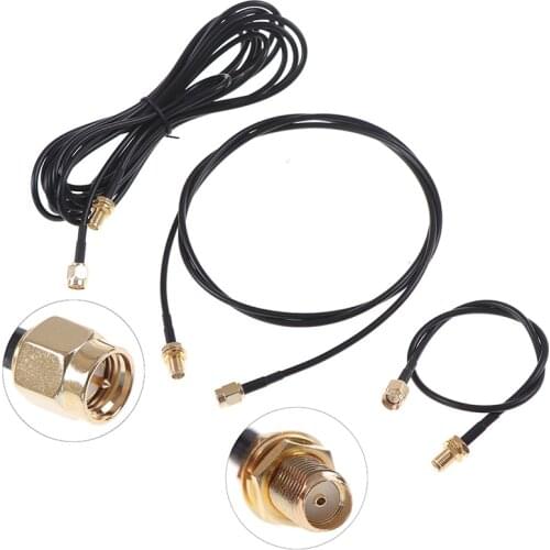 SMA Male To Female Cable RG174 RF Connector Adapter WIFI Antenna Cable 0.3/0.5/1/2/3/5M