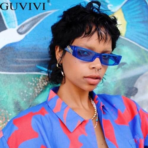 Vintage Rectangle Sunglasses 2021 Women Men Jelly Color Sun Glasses Small Frames Eyeglasses Lady Brand Designer Eyewear UV400