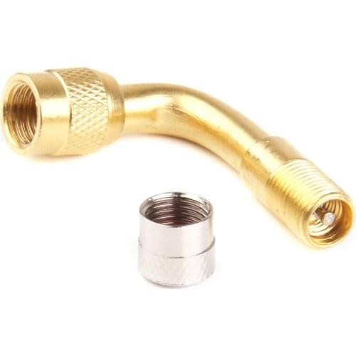 90Degree Tyre Tire Valve Stem Extension Air Inflation Connector Fittings