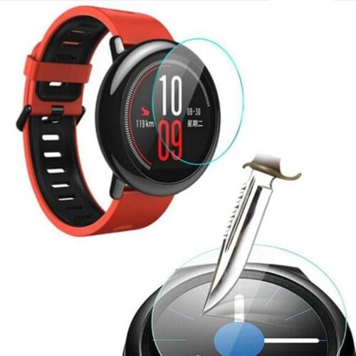 Ultra Clear Protective Film Guard For Xiaomi Huami Amazfit pace Sports Smart Watch Tempered Glass Screen Protector Display Cover