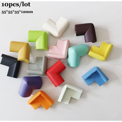 10Pcs 55*55mm Baby Safety Protection Soft Table Furniture Corner Baby Protector For Children Kids Safety Corner Guards L Shape