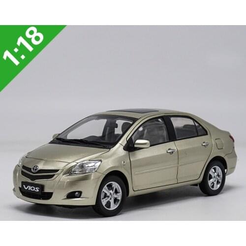 1:18 High Meticulous TOYOTA VIOS Alloy Model Car Static Metal Model Vehicles With Original Box For Collectibles Gift