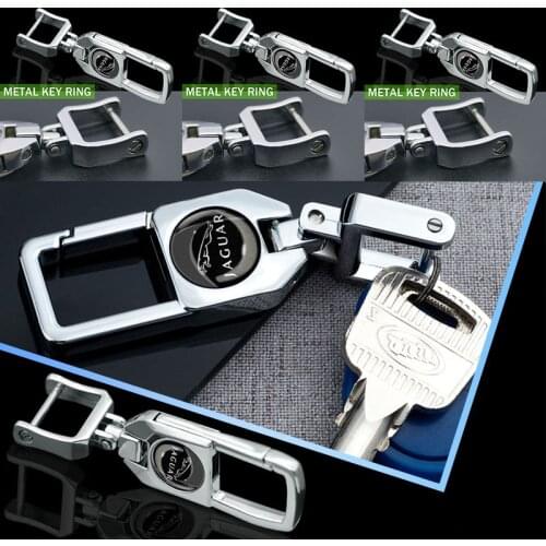 1pcs Car Logo Keyring Auto Keychain Key Trinket for Jaguars XK Tijera Ropa Llavero F-TYPE V8 S XF XJ 13MY I-PACE XE C-X75 F-PACE