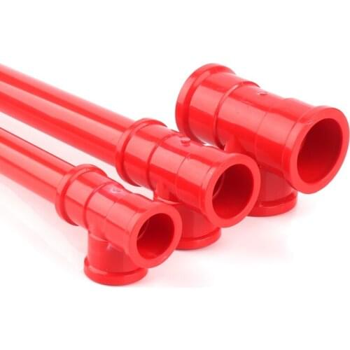 2pcs I.D20~50mm Red UPVC Pipe Connectors Aquarium Fish Tank Pipe Fittings Drain Pipe Water Tube Adapters PVC Pipe Tee Connector