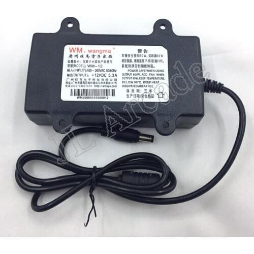 240V AC To 12V DC 5A Power Adapter Transformer Power Supply Plug Power Converter for Pandora Box Arcade Game Console and More