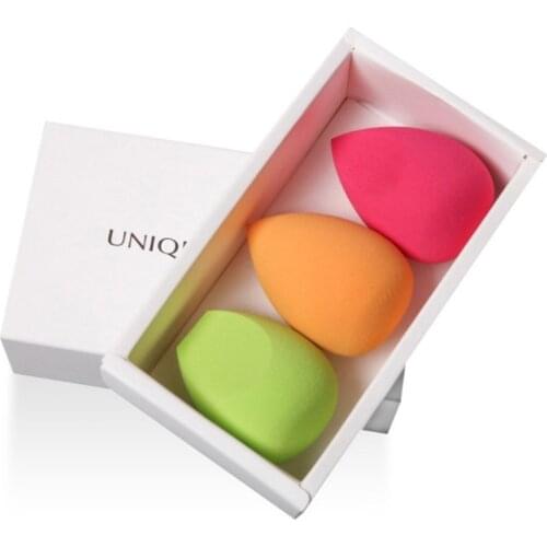 3pcs Makeup Sponge Powder Puff Dry and Wet Combined Beauty Cosmetic Ball Foundation Powder Puff Bevel Cut Make Up Sponge Tools