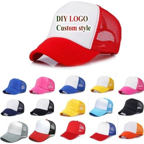 Free DIY custom hat logo name picture text LOGO baseball cap men and women custom logo hat team activity hat customization