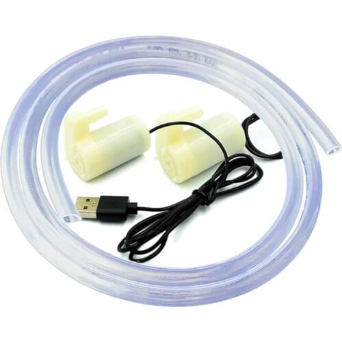 Mute Mini Micro Motor de La Bomba Sumergible Bombas De Agua DC 3-5 V 70-120L/H unidad USB
