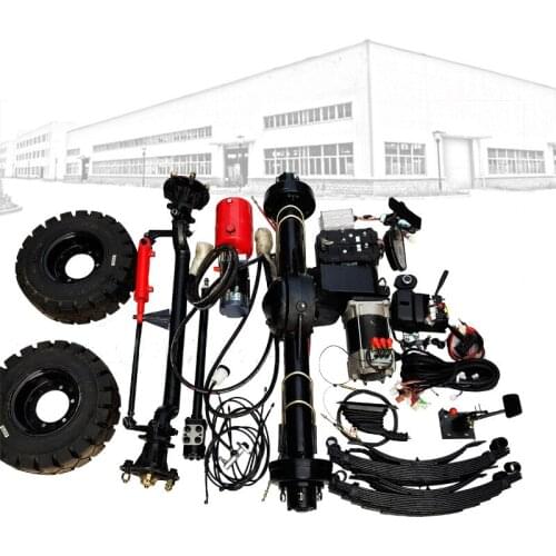 Electric four-wheel truck chassis accessories Hydraulic Steering Front axle 102 Pipe Load Rear axle booster pump