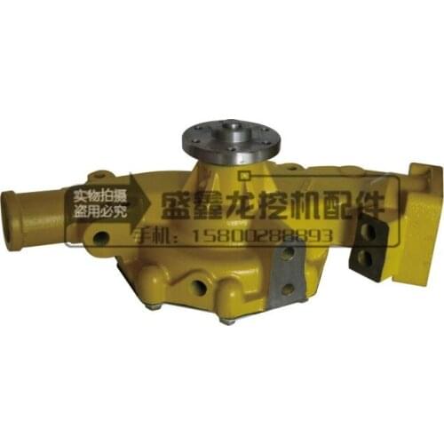 Komatsu 6D95 pump, PC200-6 excavator, engine water pump, 6206-61-1100 engine, water pump