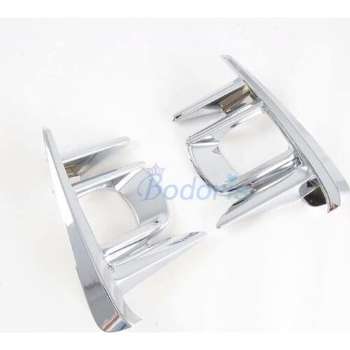 Front Fog Lamp Cover Trim Foglight Bumper Light Outlet Molding Ring ABS Chrome Sticker 2015-2020 For Toyota Sienna Accessories