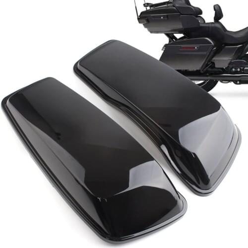 Saddlebag Lids Speaker Upper Cover For Harley Touring Road King Electra Street Glide 2014-UP Gloss Black Motorcycle Accessories