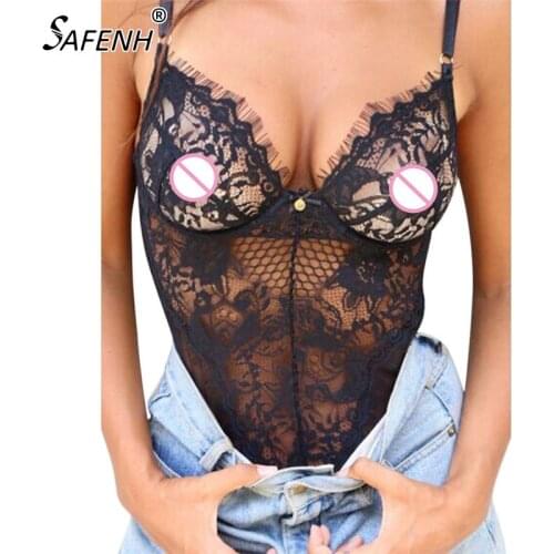 Summer Sexy Floral Lace Rompers Women Jumpsuit Hollow Out Flower Bow Sleeveless Sheer Bodysuit Short Overalls Backless Playsuit