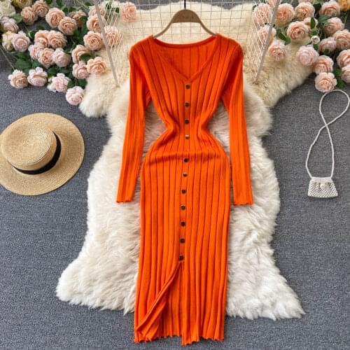 LIBIELIY Fashionable Knitted Dresses